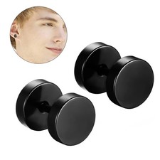 1 Pair 10 mm Dumbbell Ear