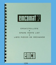 Emco Emcomat 7 Lathe  Service