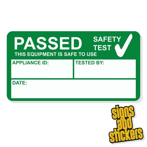 Pat test pass stickers - test,
