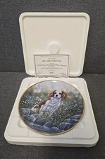 Danbury Mint 'By The Stream' Cavalier King Charles Spaniel Plate Paul Doyle