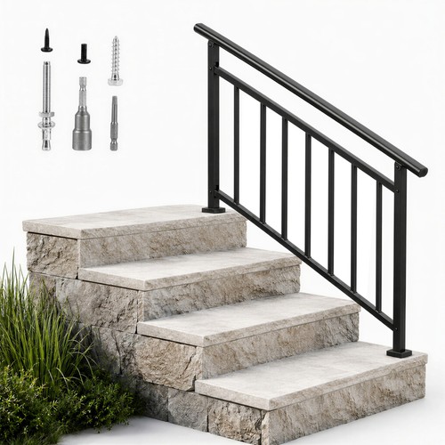 Wrought iron handrail - wrought,
