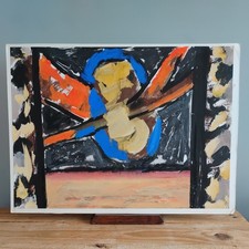 Large Bold Abstract Gouache