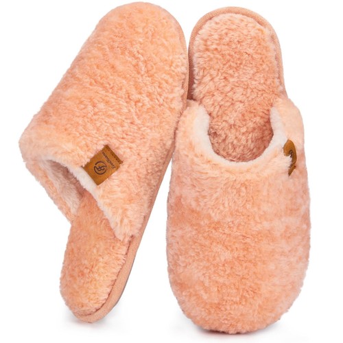 Peach fur memory foam - peach,
