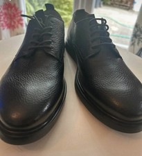 HUDSON LONDON MEN BLACK LEATHER LACE UP SHOE SIZE UK 10 EU 44