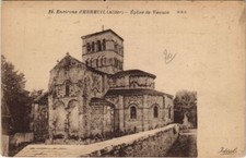 CPA AK Env.d'Ebreuil Eglise de