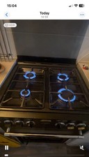 See Full Description: Belling gas cooker, 60cm, Working.