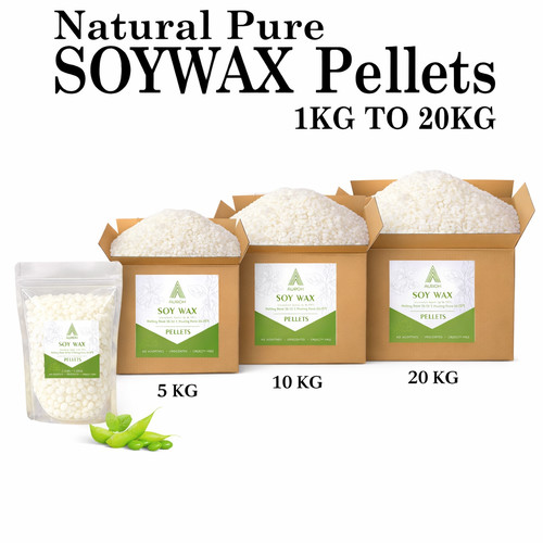 Natural soy wax pellets - soy, for