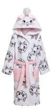 Disney Aristocats Marie Dressing Gown For Girls Kids Dress Up Hooded Bath Robe