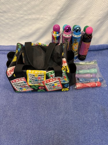Colorful bingo dabber holder - bingo,