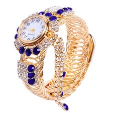 Womens Bangle Watch Shiny Gold Ladies Watches Bling Dress Watches with Crystal