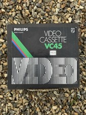 Philips VC45 Video Cassette – Vintage 1970s/80s VCR Tape – Made in Austria