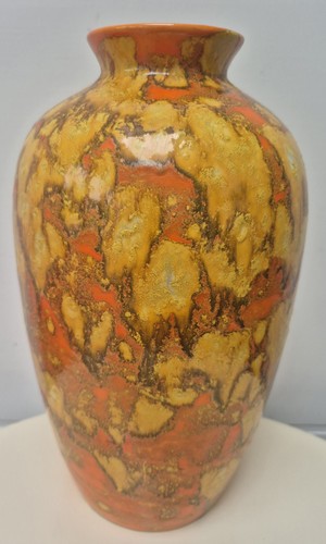 Vintage bright orange fat - bright, lava