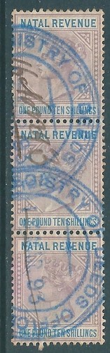 Natal 1885 queen victoria - 1885, used