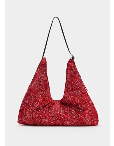 Zara fabric tote bag - zara,
