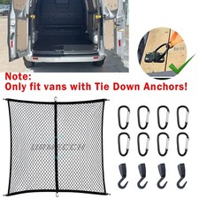 FOR VW T5 T5.1 T6 T6.1 Trunk Bed Cargo Net - Only Fits Van With Tie Down Anchors