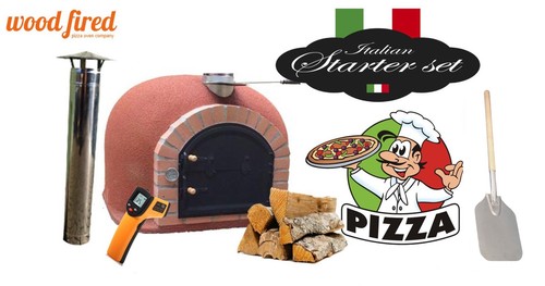 Brick outdoor wood fired pizza - wood,
