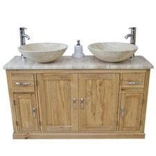 Solid Oak Bathroom Vanity Unit