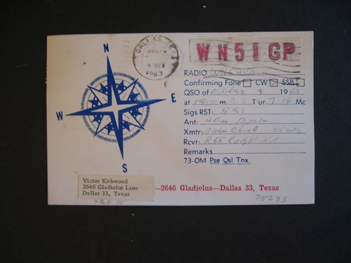 Vintage postcard ham radio - postcard,