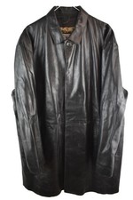 NICKELSON Black Leather Long