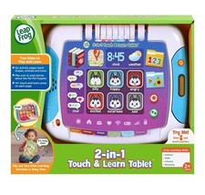 LeapFrog 2-in-1 Touch & Learn Tablet, Kids Two-Sided Tablet - New