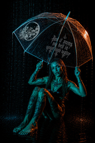 Gothic style umbrella - , with