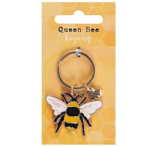 Queen bee keyring - queen, keyring/