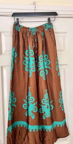 Silk palazzo pants - silk,