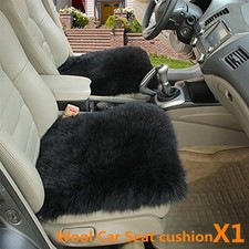 Real black sheepskin long - real, wool