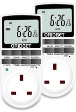 Digital Electrical Timer Plug Socket 18 On-Off Programs Countdown Smart Plug