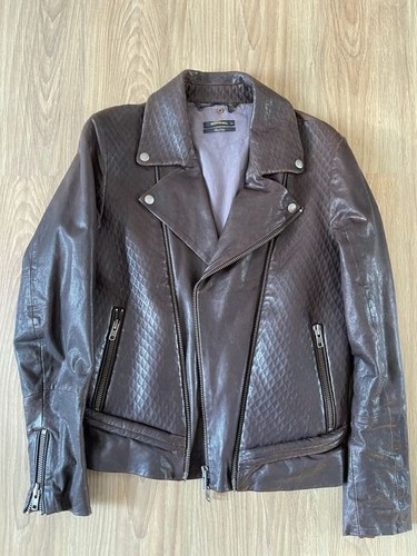 Men diesel leather jacket - men,
