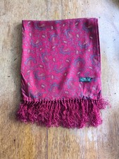 Tootal Paisley Scarf Burgundy