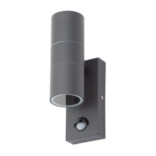 Litecraft Kenn Up Down Outdoor Wall Light With PIR Sensor - Anthracite Clearance