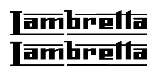 Lambretta decal sticker - 2x,