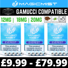 Gamucci Compatible Cartomizers | Tobacco & Menthol | Refills by Magic Mist | 5pk