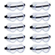 10 X Safety Goggles Protective Glasses Eye Protection Anti-Fog Lab Work PPE Wear