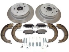 REAR 2 BRAKE DISCS & PADS &