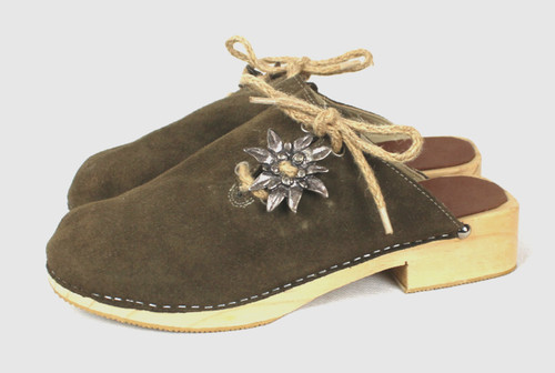 Traditional shoes mules - , wooden