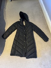 Ralph Lauren Navy Ladies Long Puffer Coat - Down, Good Condition Size Small