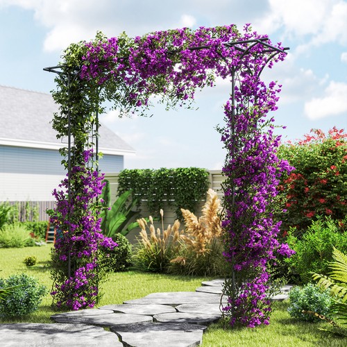 205cm garden arbor metal - garden,