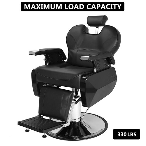 Large reclining barber - reclining, chair