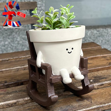Cute Rocking Chair Plant Pots