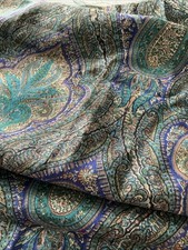Wool Mix Remnant Blue Paisley