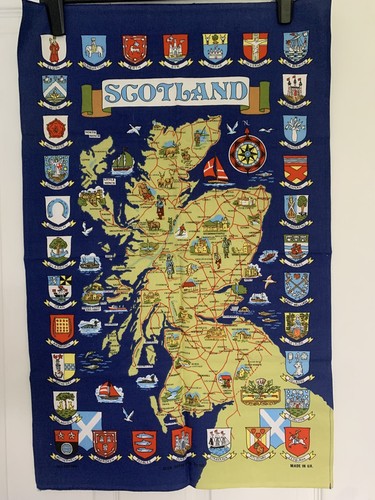 Scotland town crest map - crest,