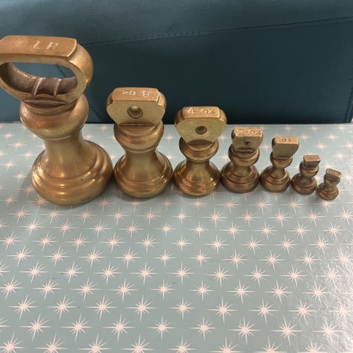 Brass bell weights set - brass, of