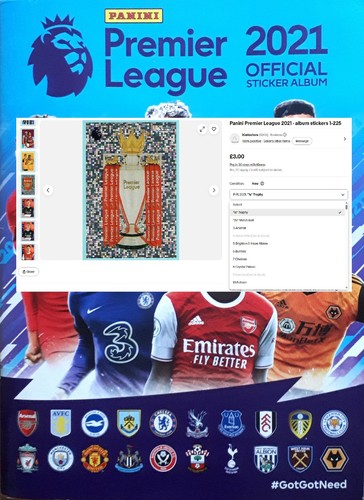 Panini premier league 2021 - panini, ·