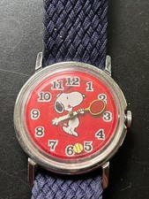 1970s Timex Snoopy Tennis Red