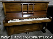 Steck Antique Upright Piano in Mahogany ~ delivery and first tuning included