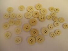 10 Genuine Bone Round Buttons