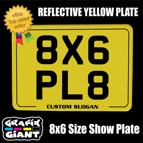 8x6 reflective track - reflective, plate