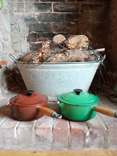 Pair 2xle creuset wood - creuset,